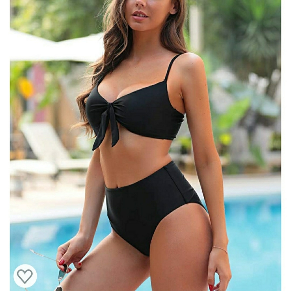 🌊2/$20 High waisted tie knot high rise bikini